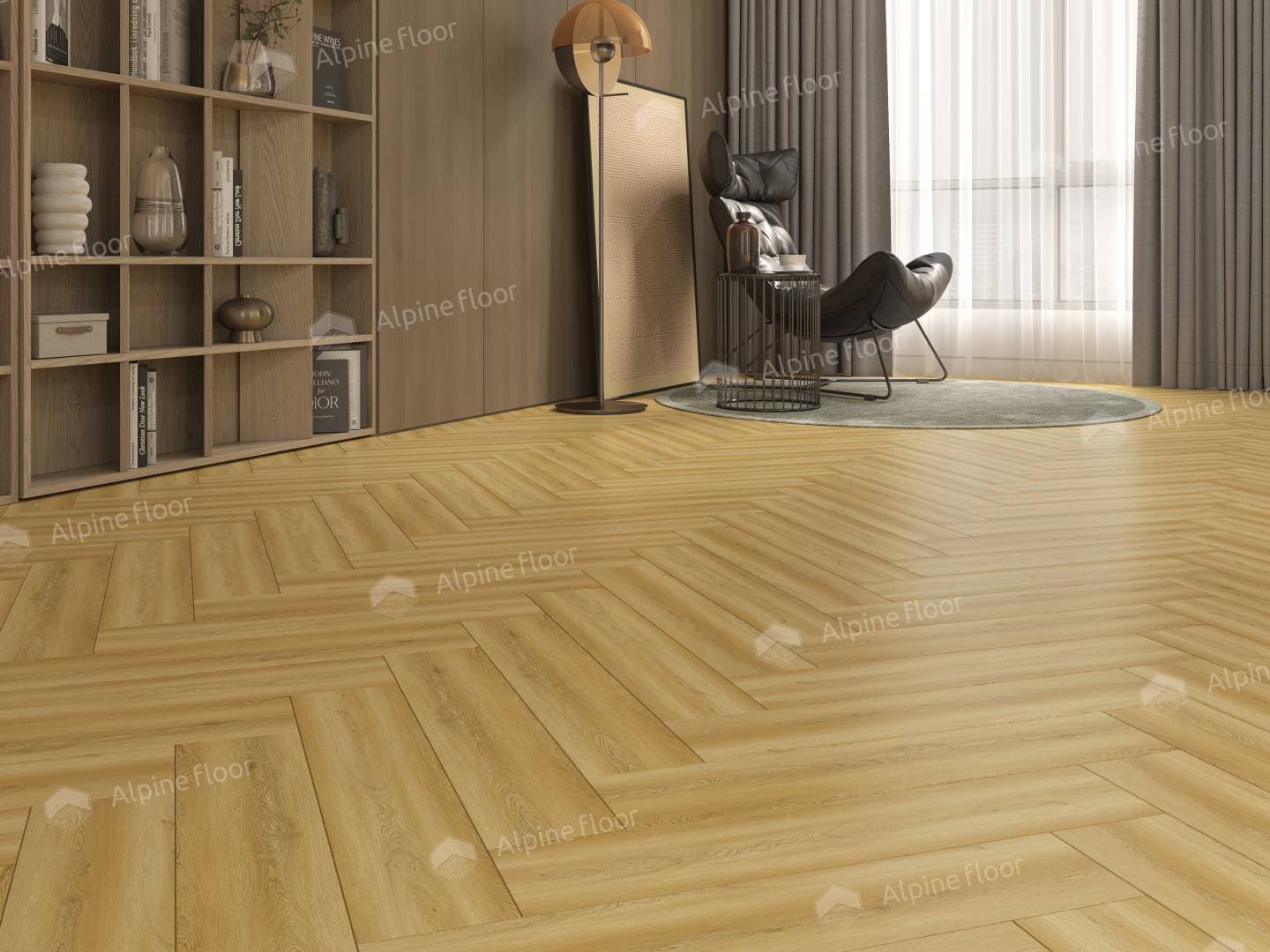 Кварц-виниловая плитка Alpine Floor Дуб Поллукс Eco 13-28
