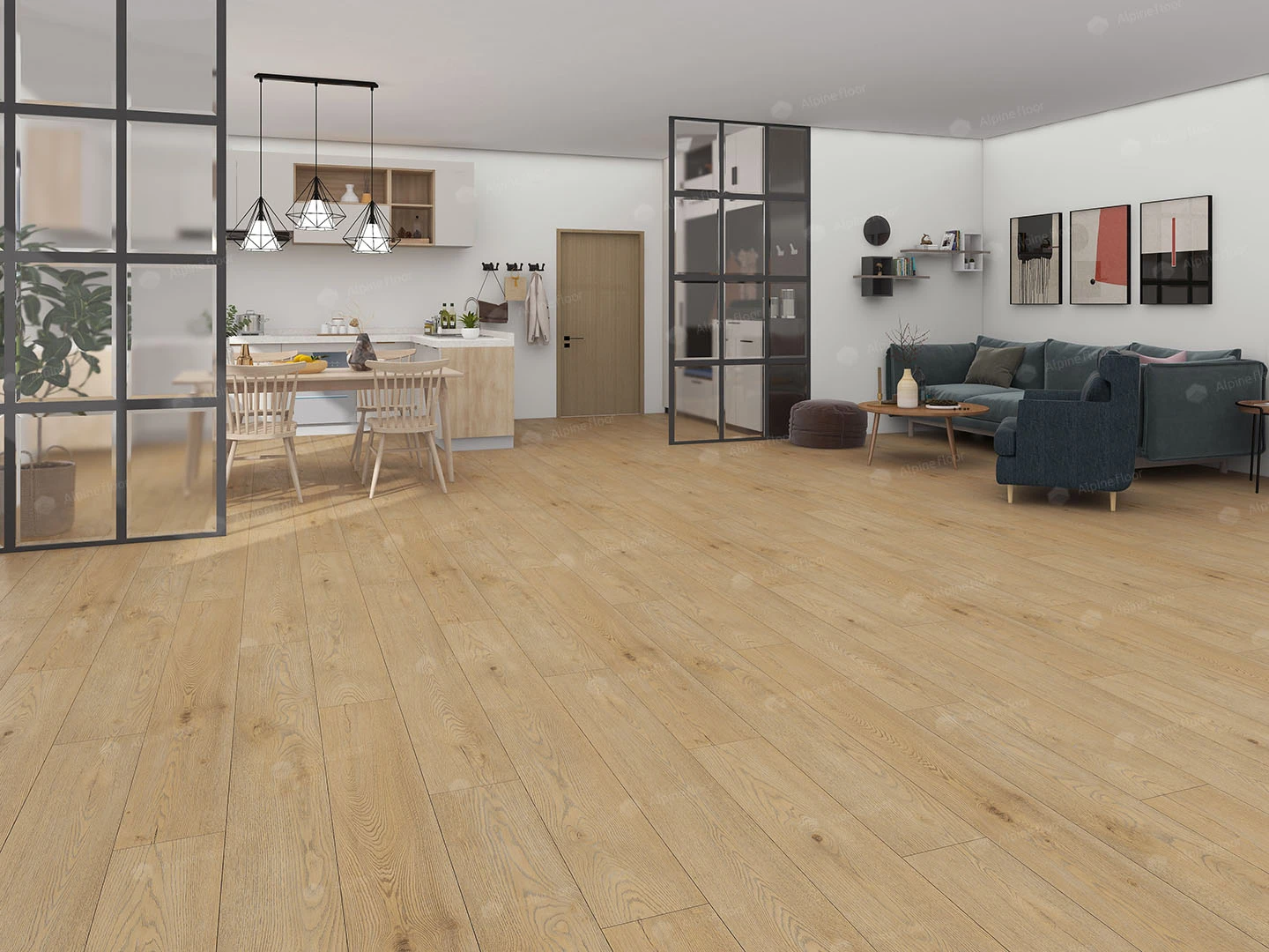 Кварц-виниловая плитка Alpine Floor Дуб Вега Eco 7-29 Aba