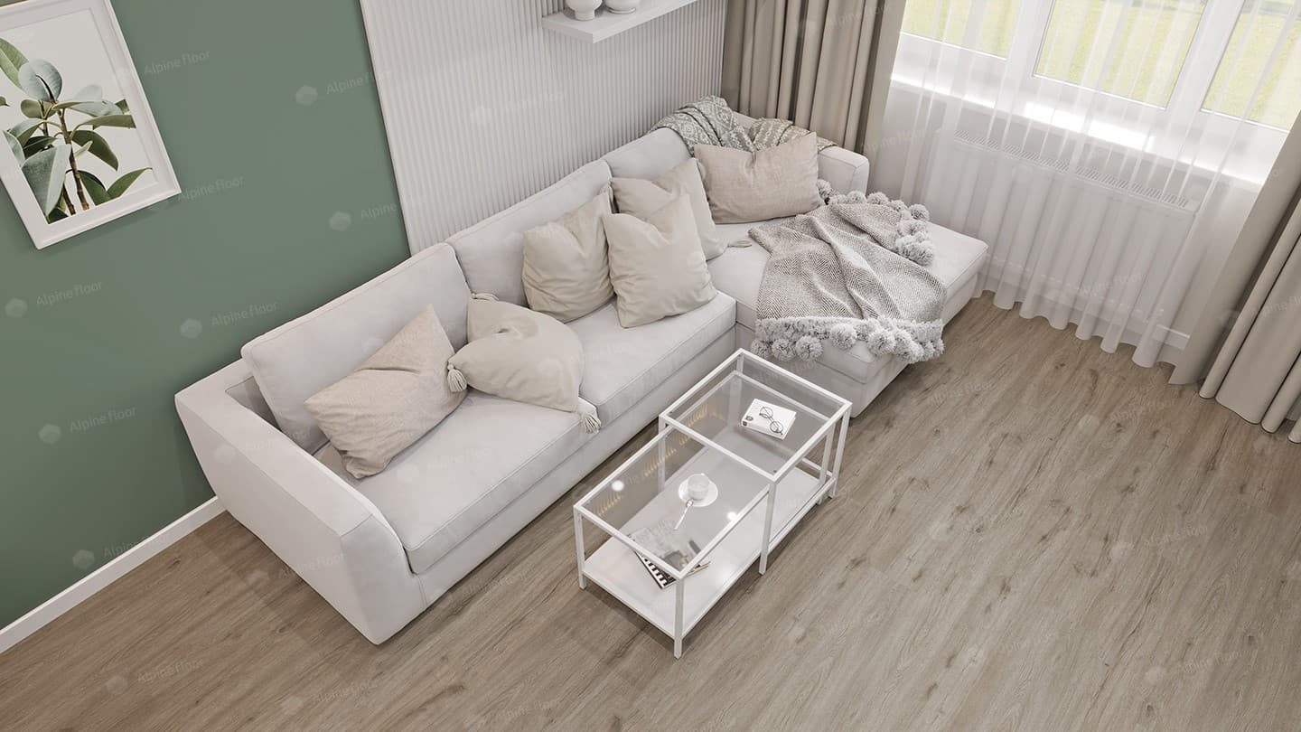 Кварц-виниловая плитка Alpine Floor Прэсто Eco 14-8