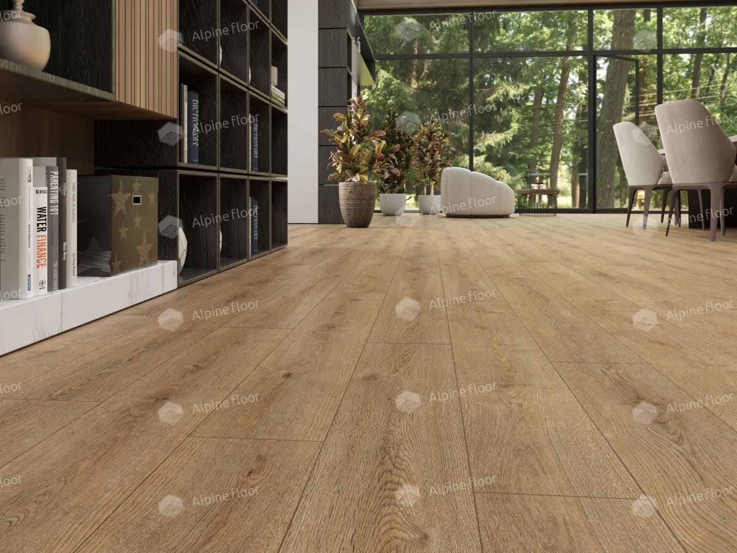 Кварц-виниловая плитка Alpine Floor Ларгетто Eco 14-301
