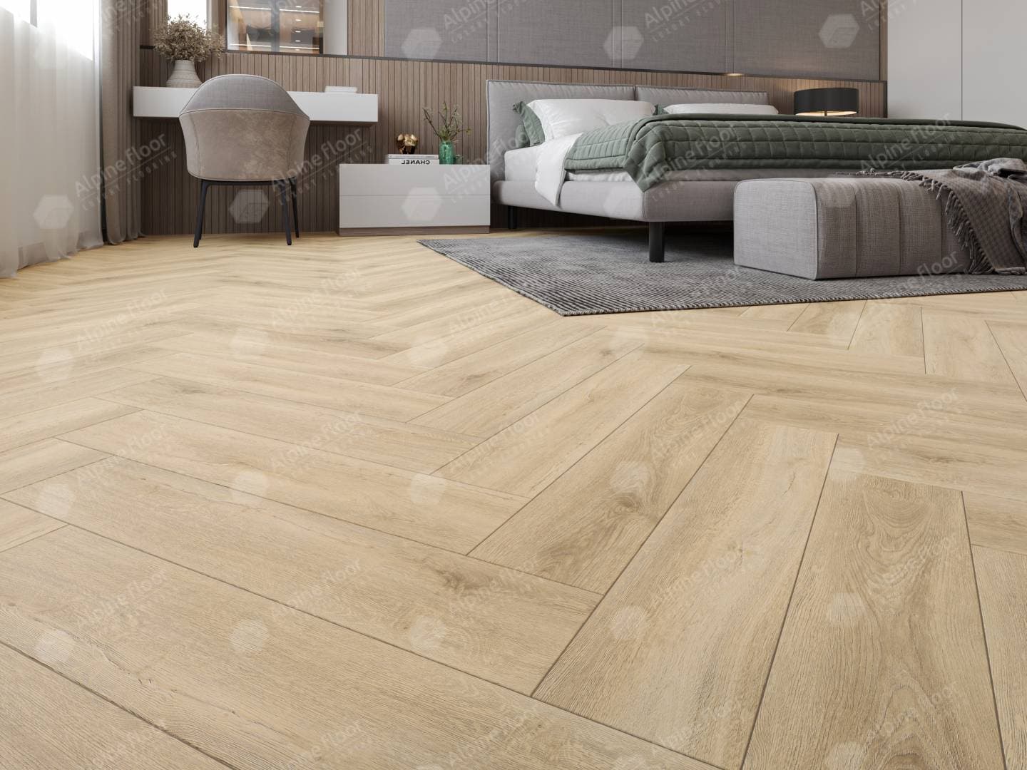 Кварц-виниловая плитка Alpine Floor Дуб Ригель Eco 13-24