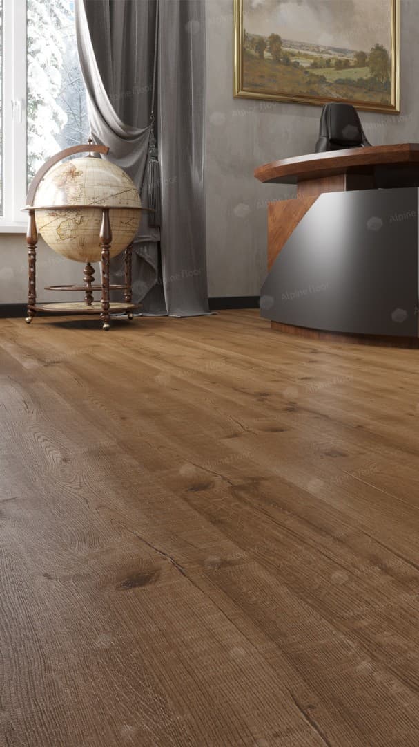 Кварц-виниловая плитка Alpine Floor Дуб Royal Eco 2-1