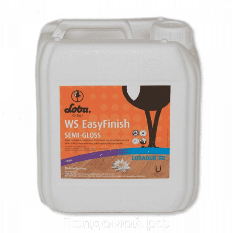 Лак Lobadur Easy Finish Полуматовый, 10л