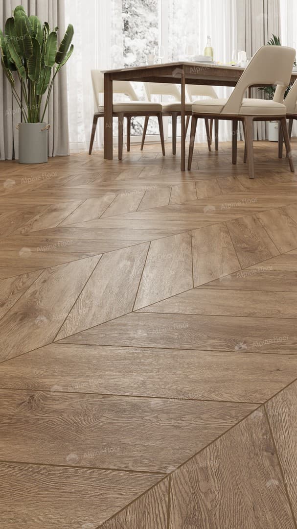 Виниловая плитка Alpine Floor Eco 20-10 Гевуина Chevron