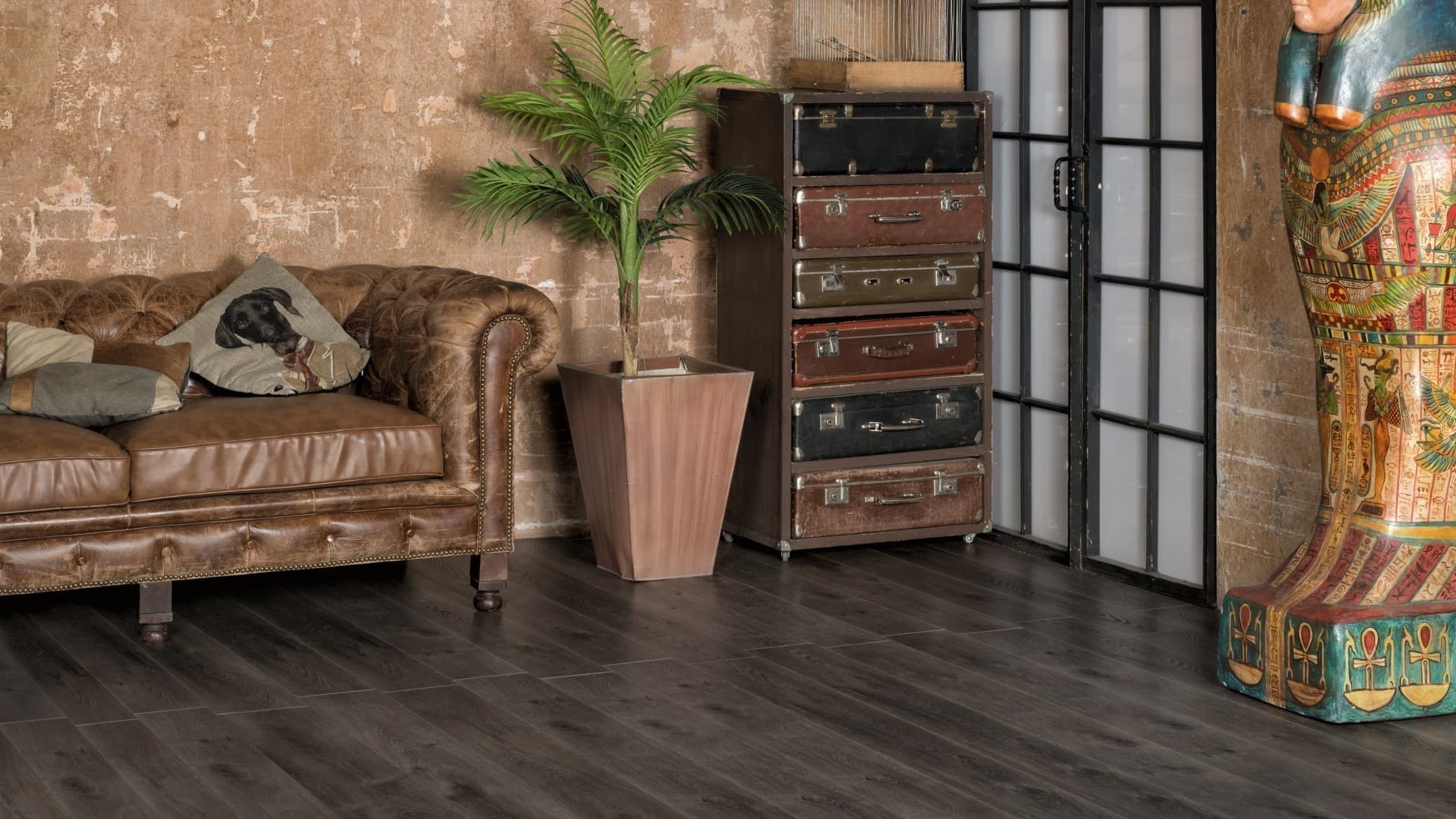 Кварц-виниловая плитка Alpine Floor Дуб Торфяной Eco 7-11 Aba