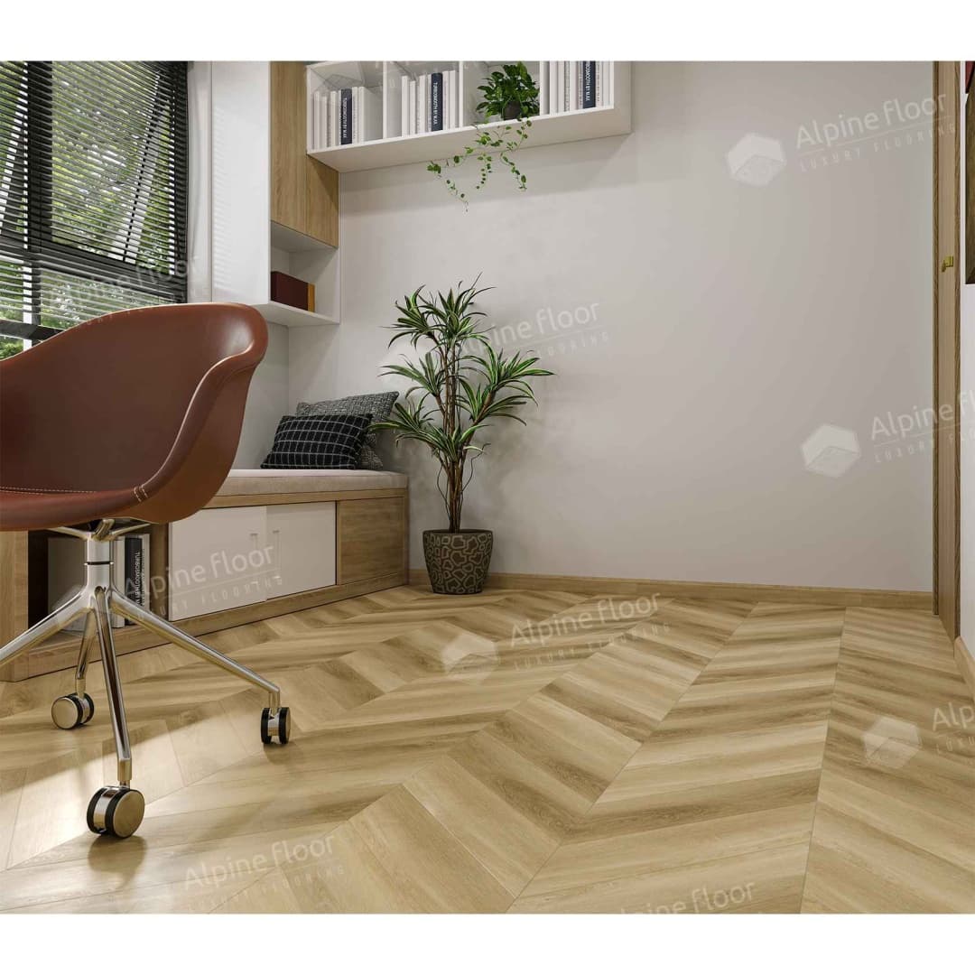 Кварц-виниловая плитка Alpine Floor Eco 18-17 Grazioso Chevron