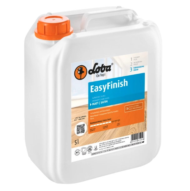 Лак Lobadur Easy Finish Полуматовый, Матовый, Глянцевый 5л