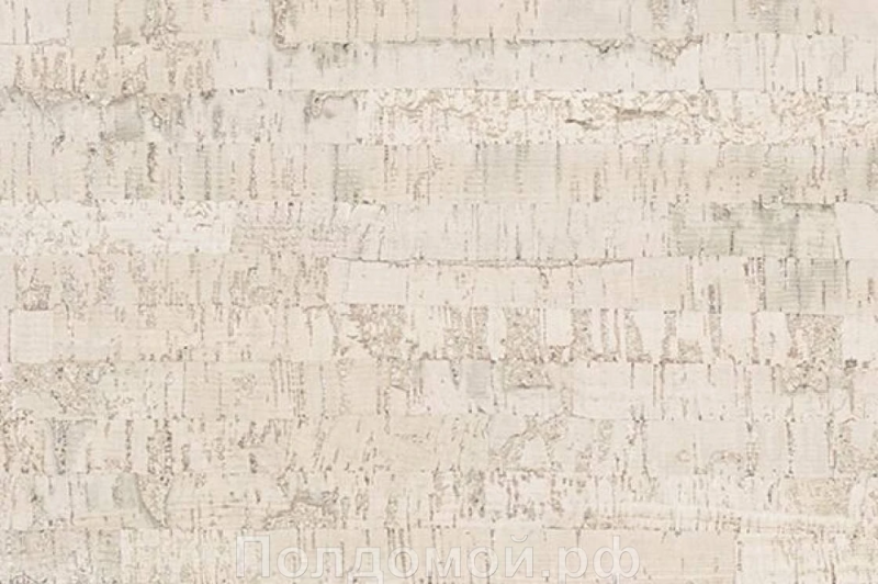 Клеевое пробковое покрытие Corkstyle Linea White