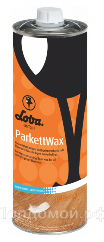 Средство Для Ухода Lobacare Parkett Oil Wax Для Масло-Воска 1л