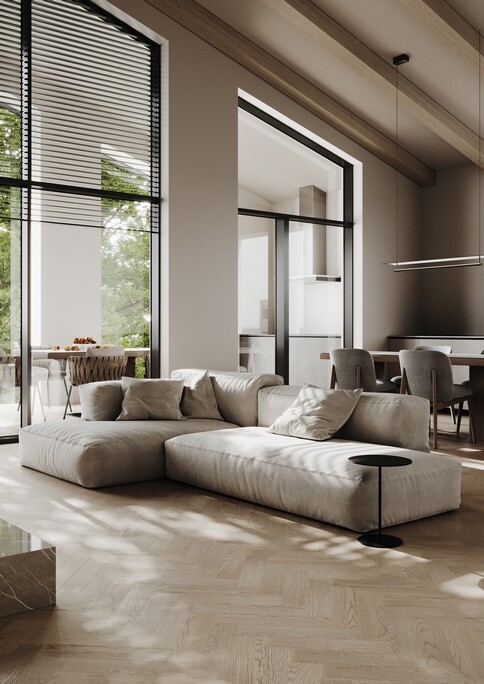 Кварц-виниловый паркет Quartz Parquet 44-1258-05 Дуб Пряная Ваниль