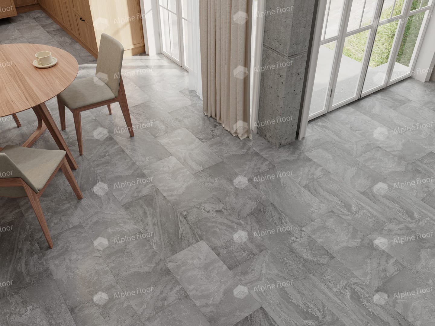 Виниловая плитка Alpine Floor Есо 15-11 Хэмпшир