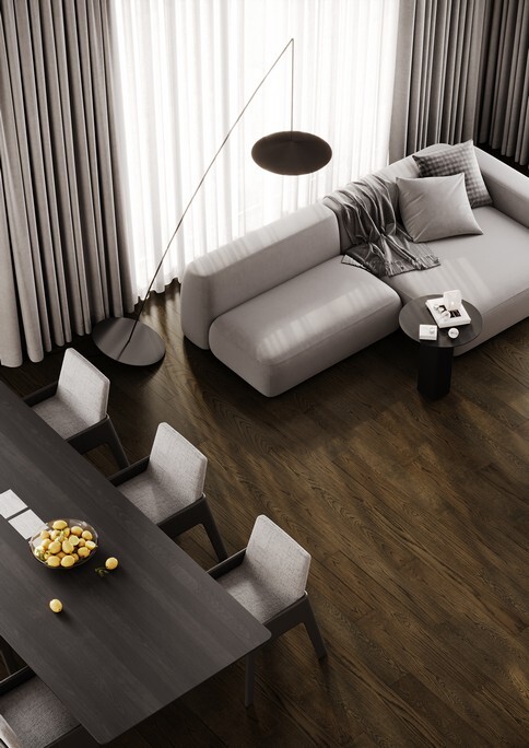 Кварц-виниловый паркет Quartz Parquet 7-413 Дуб Брауни