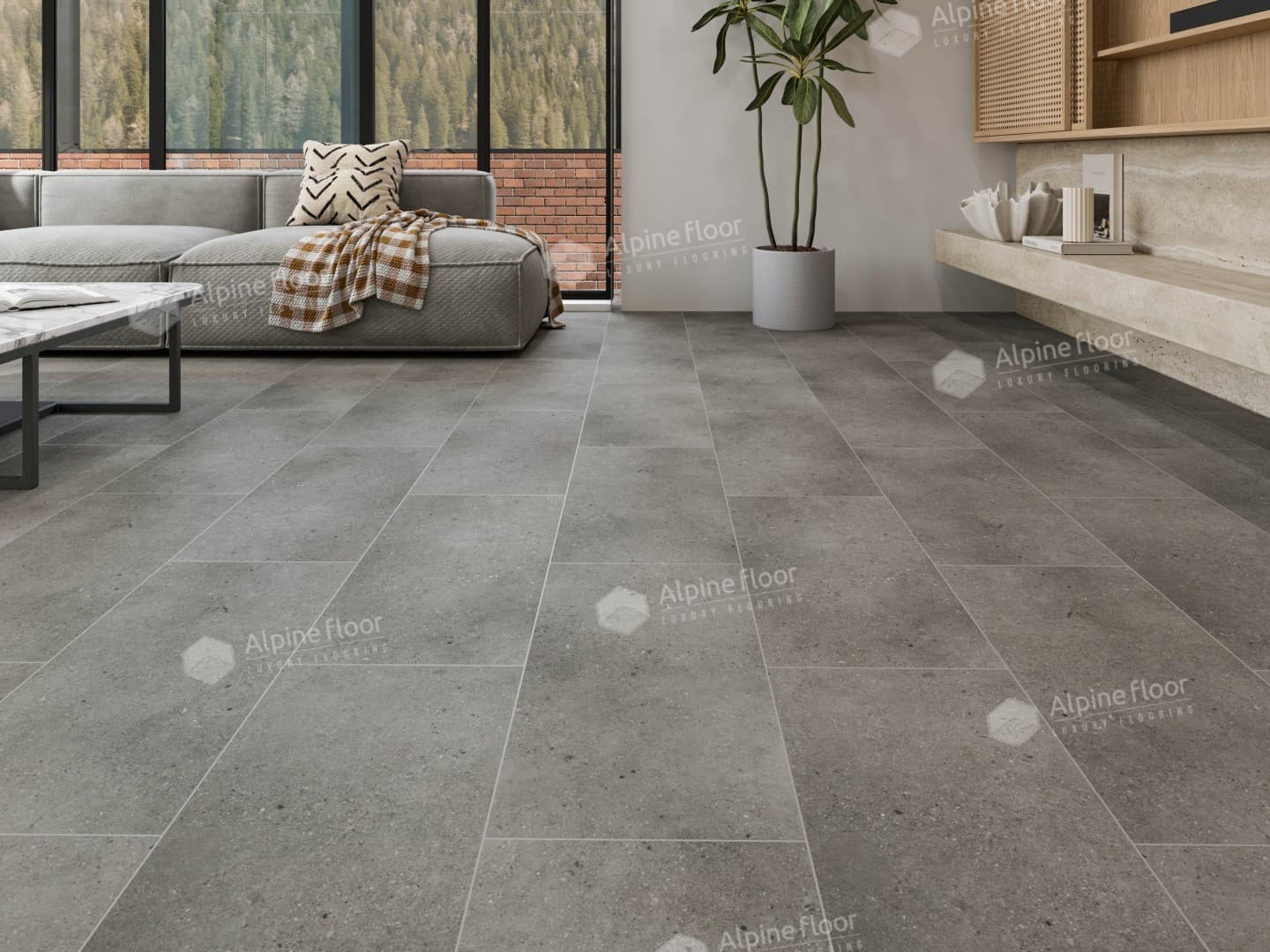 Кварц-виниловая плитка Alpine Floor Майдес Eco 4-23
