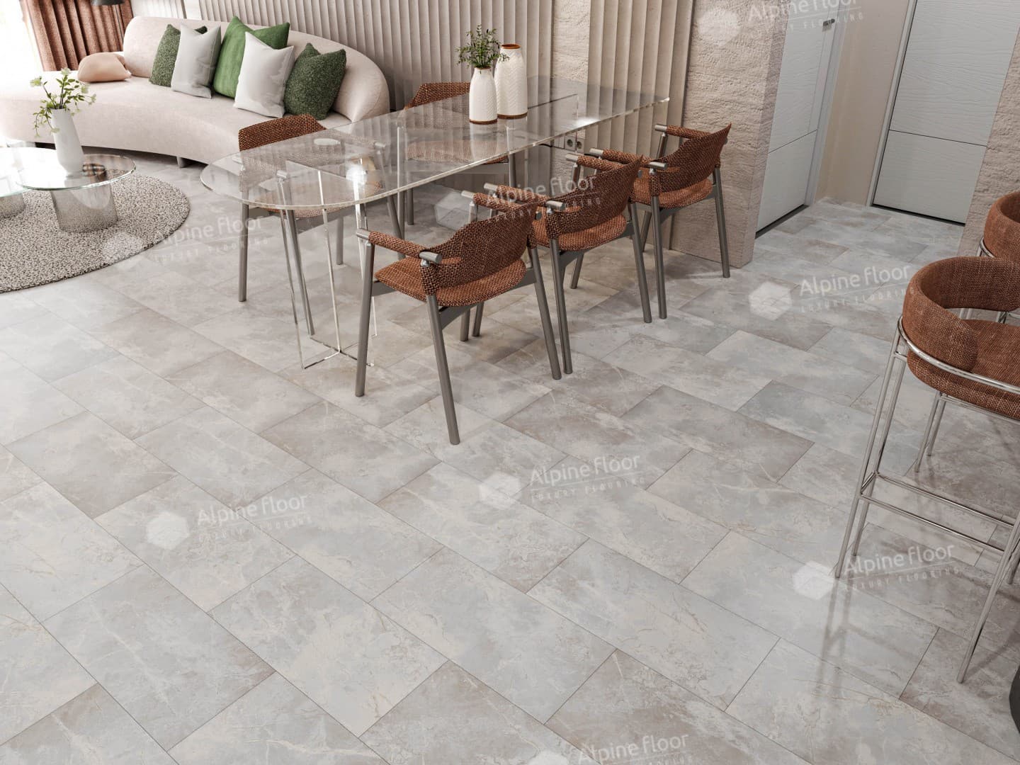 Кварц-виниловая плитка Alpine Floor Ваймеа Eco 4-15