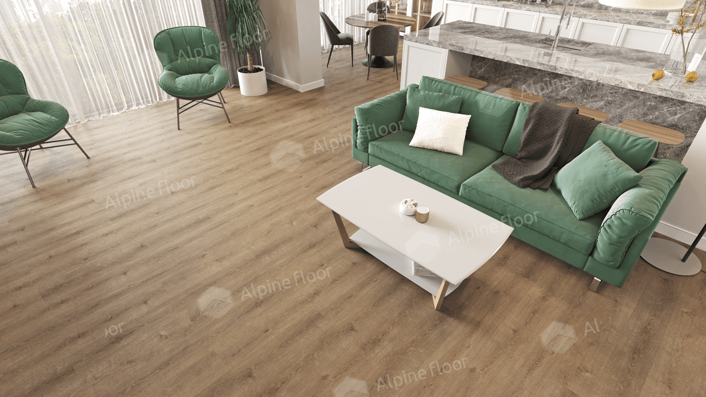 Кварц-виниловая плитка Alpine Floor Ларгетто Eco 14-301