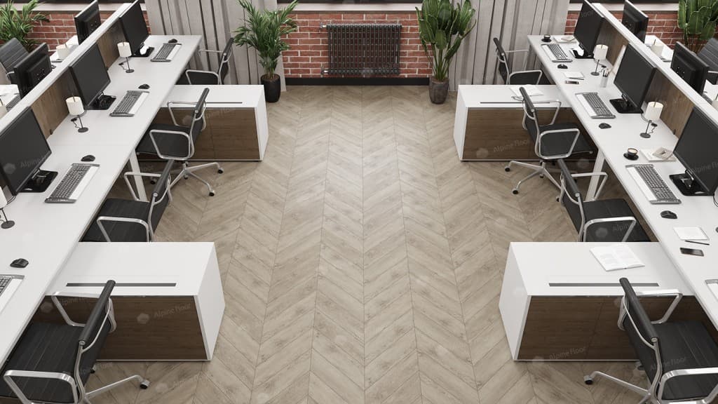 Кварц-виниловая плитка Alpine Floor Eco 18-11 Карите Chevron