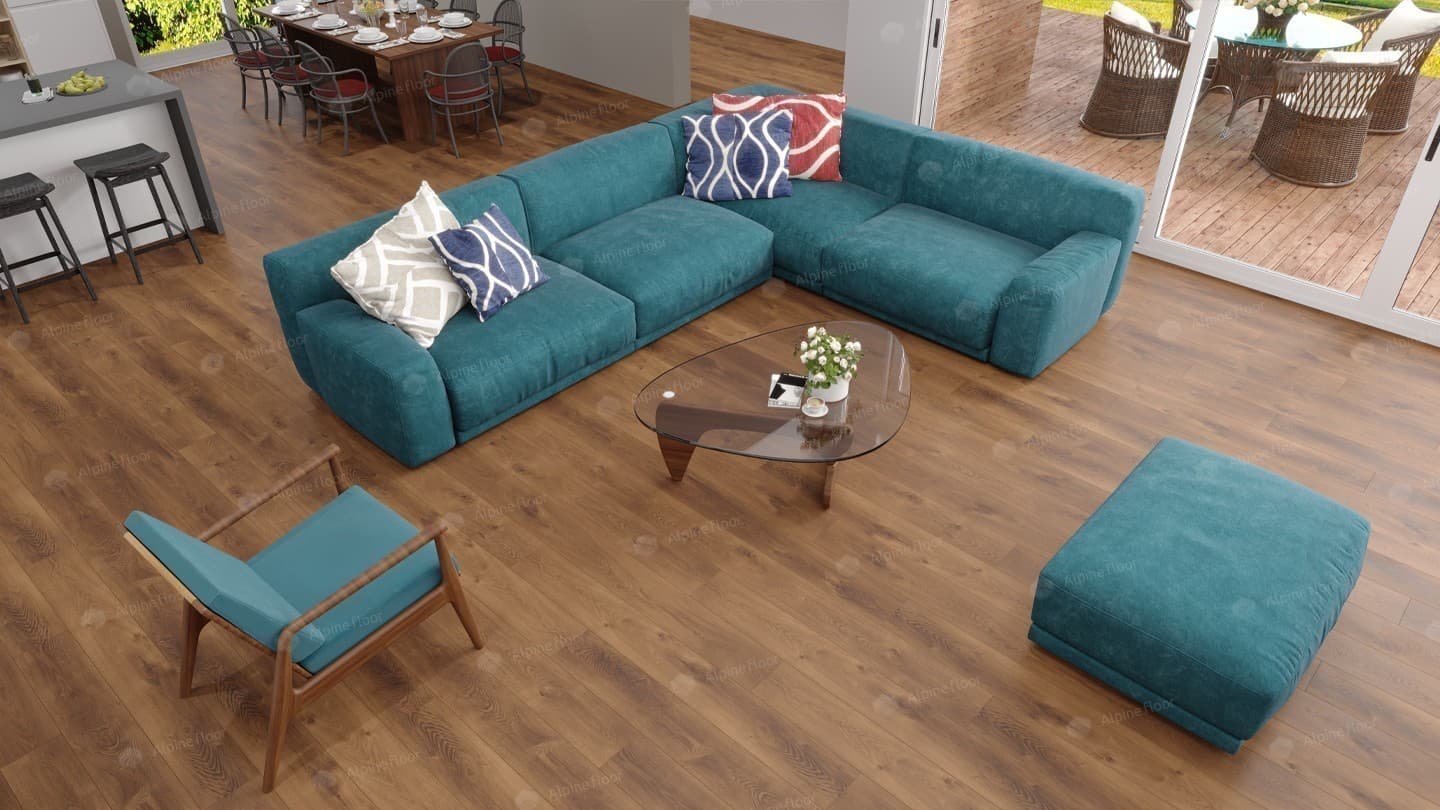 Кварц-виниловая плитка Alpine Floor Дуб Насыщенный Eco 7-7 Aba