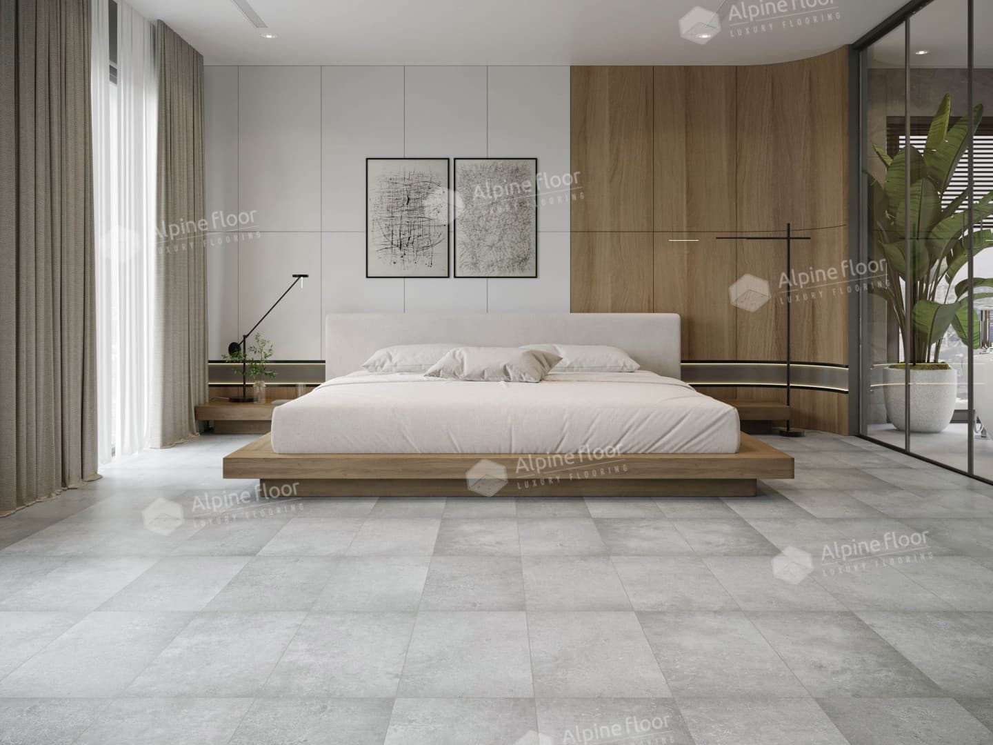 Кварц-виниловая плитка Alpine Floor Ройал Eco 4-21
