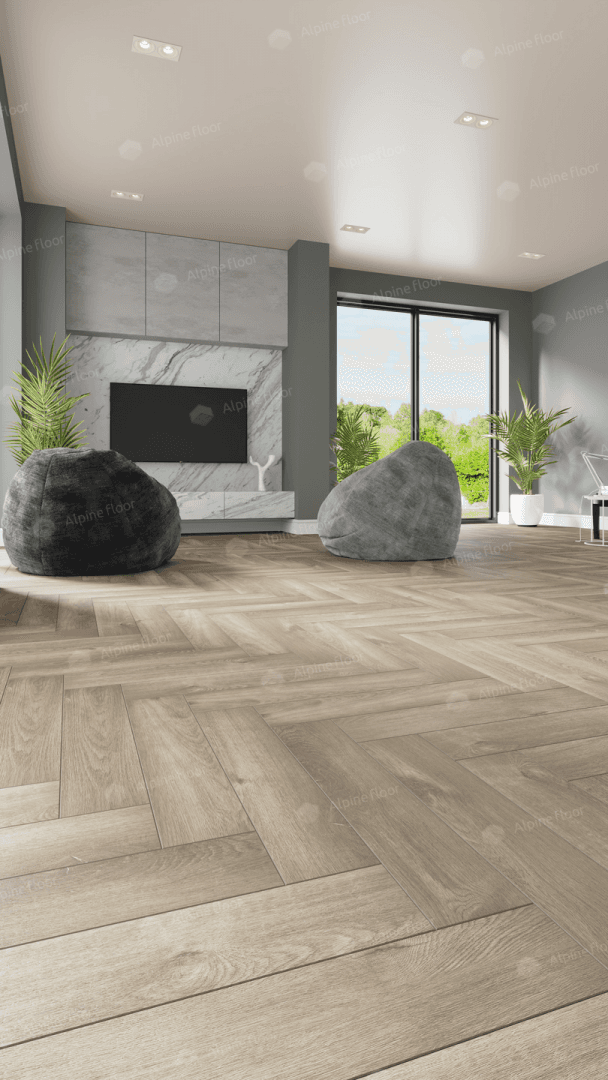 Кварц-виниловая плитка Alpine Floor Eco 19-5 Дуб Натуральный Отбеленный