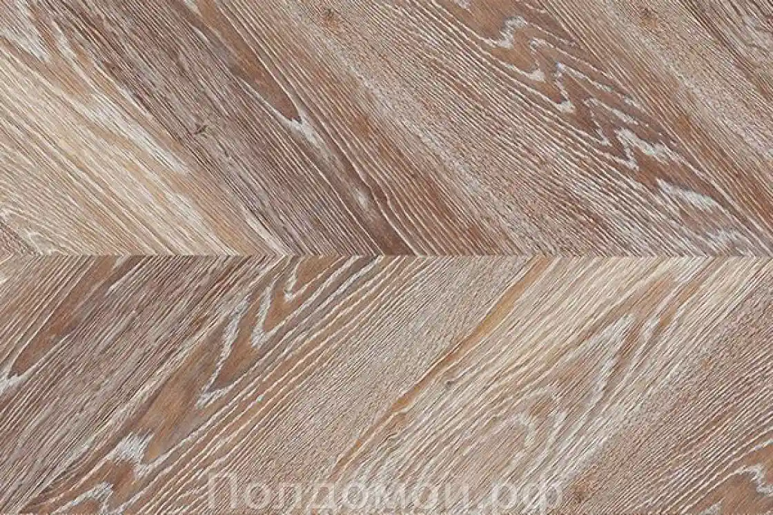 Клеевое пробковое покрытие с фотопечатью Corkstyle Chevron Brown