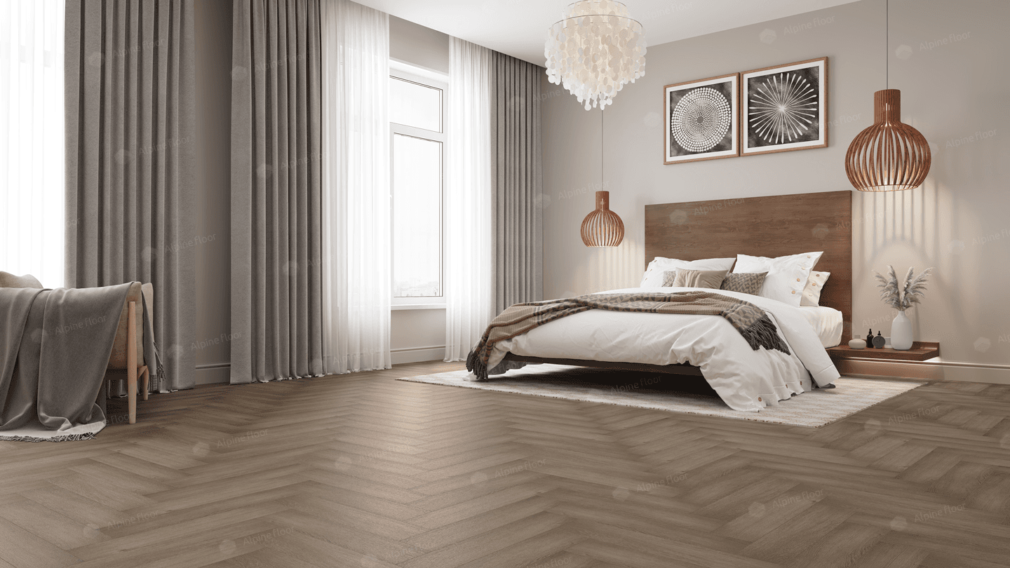 Кварц-виниловая плитка Alpine Floor Eco 19-7 Дуб Насыщенный