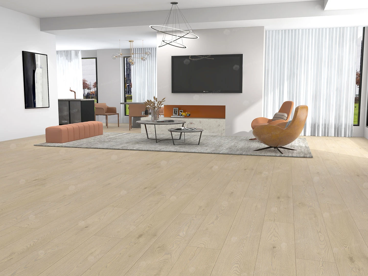 Кварц-виниловая плитка Alpine Floor Дуб Майя Eco 7-27 Aba