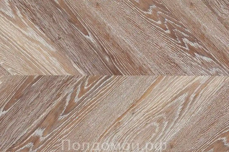Клеевое пробковое покрытие с фотопечатью Corkstyle Chevron Brown