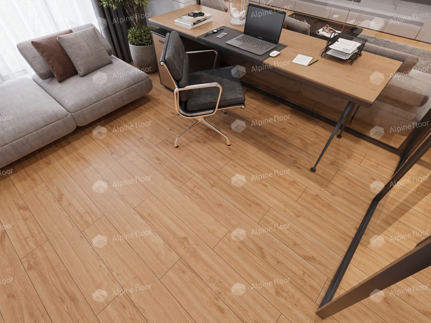 Кварц-виниловая плитка Alpine Floor Eco 162-7 Mc Дуб Классический