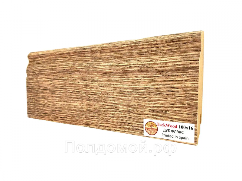 Плинтус МДФ Teckwood Дуб Флекс (Oak Flax)
