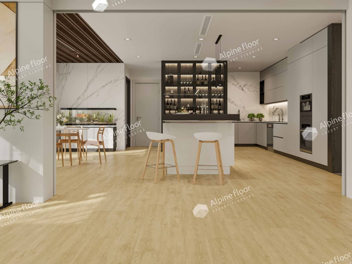 Виниловая плитка Alpine Floor Дуб Кремовый Eco 3-23