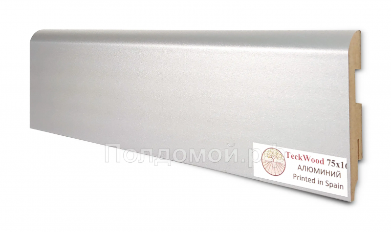Плинтус МДФ Teckwood Алюминий