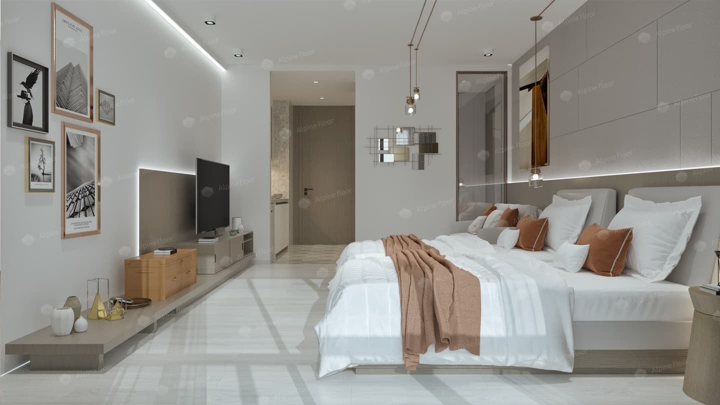 Кварц-виниловая плитка Alpine Floor Белый Лес Eco 9-9