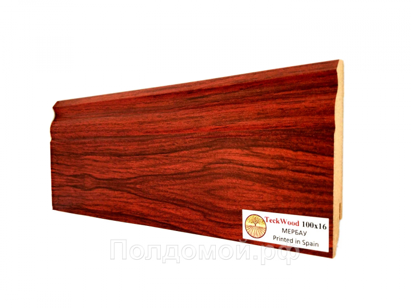 Плинтус МДФ Teckwood Мербау (Merbau)