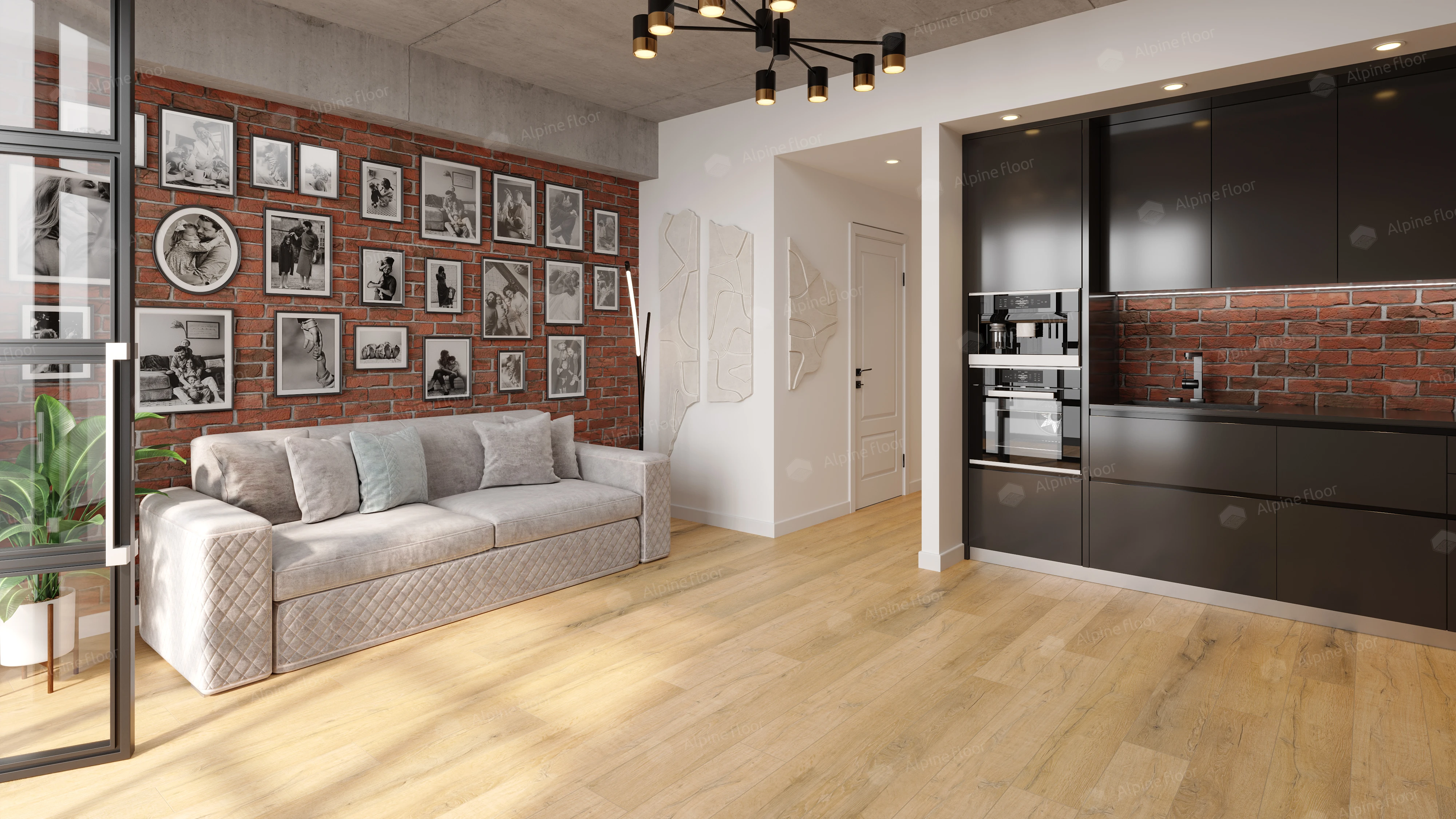 Кварц-виниловая плитка Alpine Floor Дуб Медовый Eco 7-16 Aba