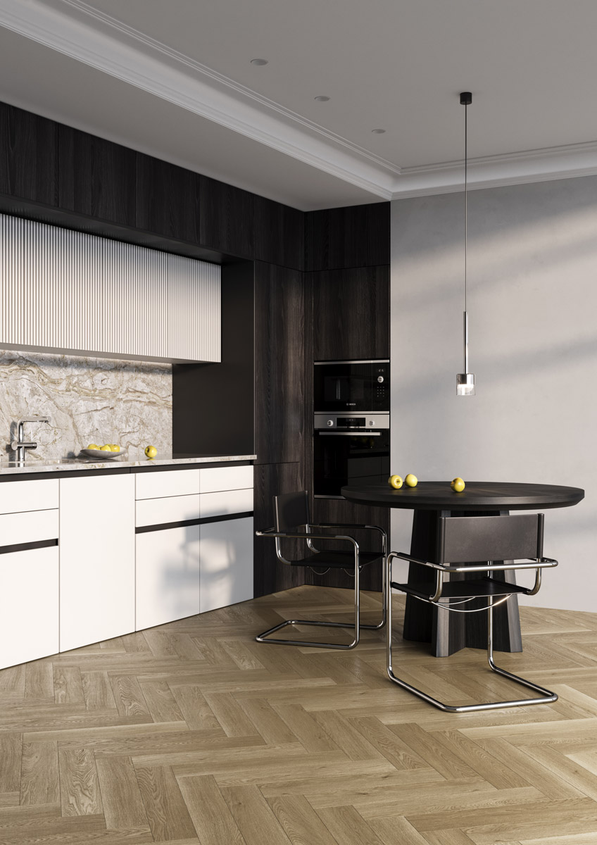 Кварц-виниловый ламинат Fargo Bevel Parquet 33-2123-31 Дуб Античный
