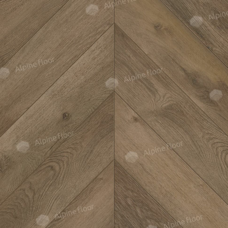 Кварц-виниловая плитка Alpine Floor Eco 18-4 Дуб Насыщенный Chevron