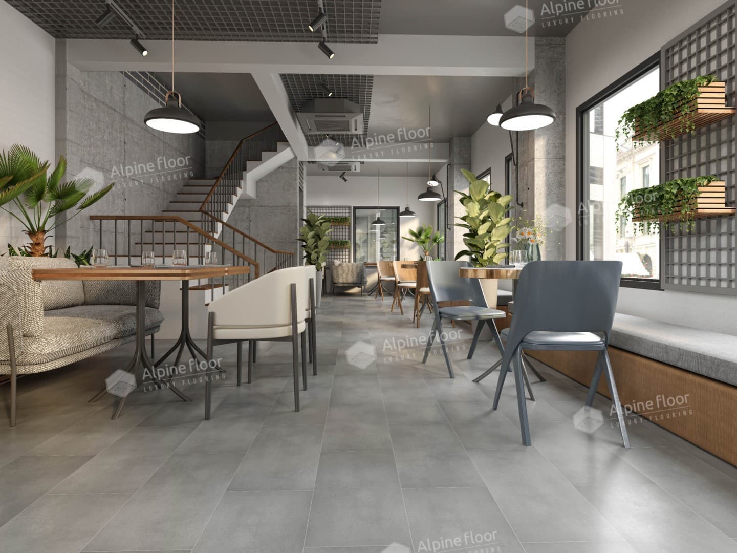 Кварц-виниловая плитка Alpine Floor Бристоль Eco 4-8