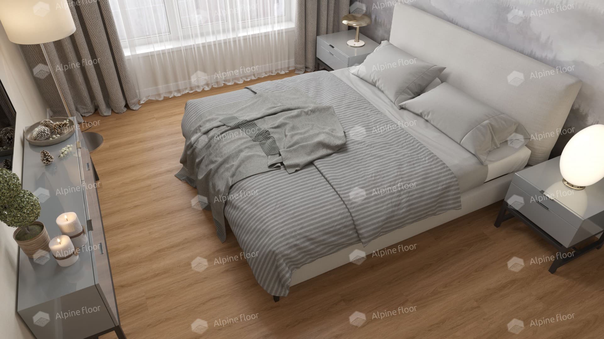 Виниловая плитка Alpine Floor Дуб Рыжий Eco 3-21