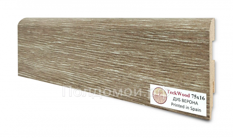 Плинтус МДФ Teckwood Дуб Верона (Oak Verona)