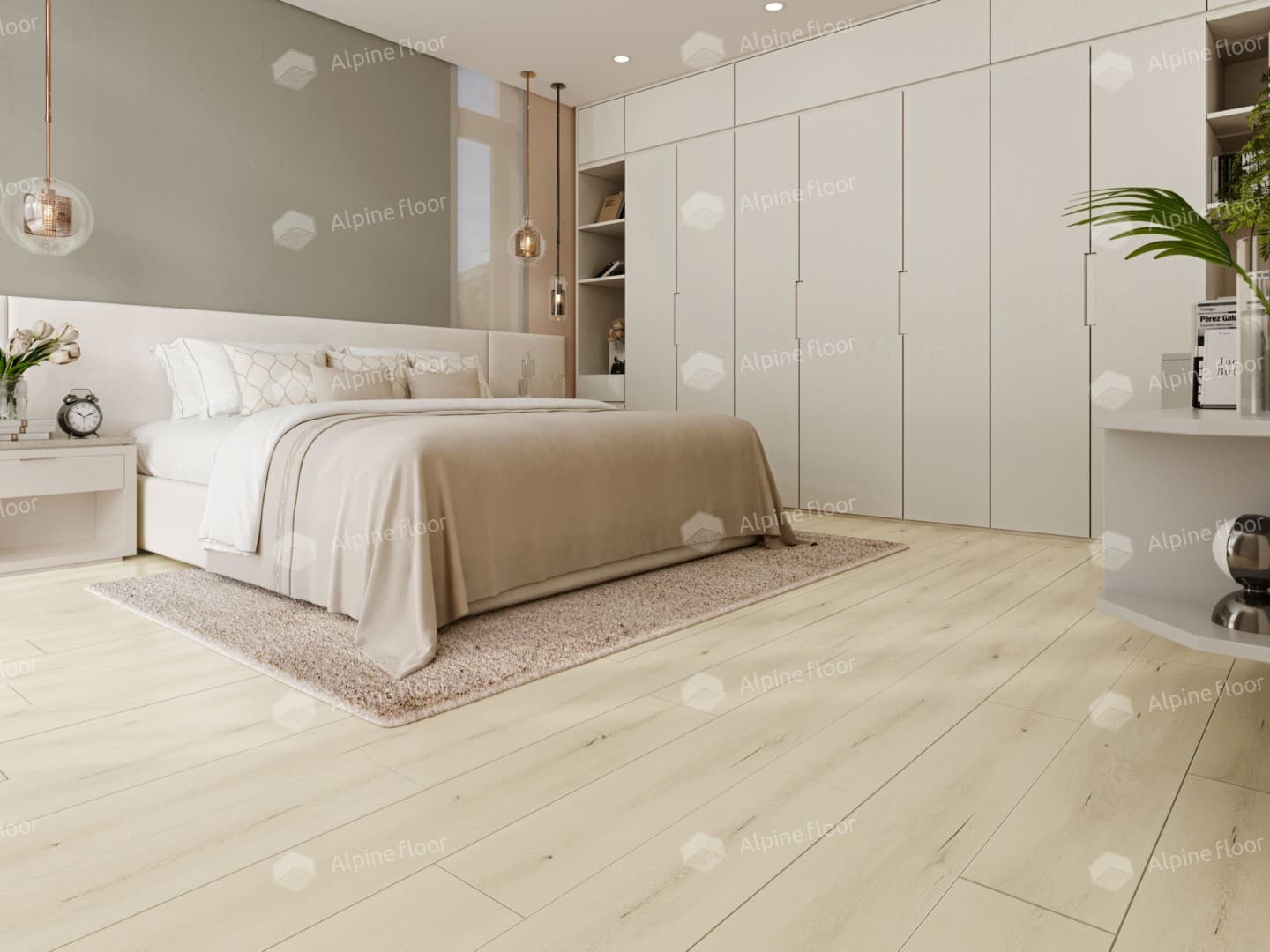 Кварц-виниловая плитка Alpine Floor Ададжио Eco 14-401