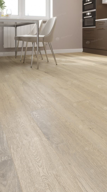 Кварц-виниловая плитка Alpine Floor Дуб Капучино Eco 7-12 Aba