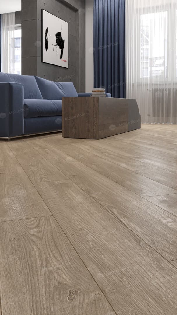 Кварц-виниловая плитка Alpine Floor Секвойя Коньячная Есо 6-2 Lvt