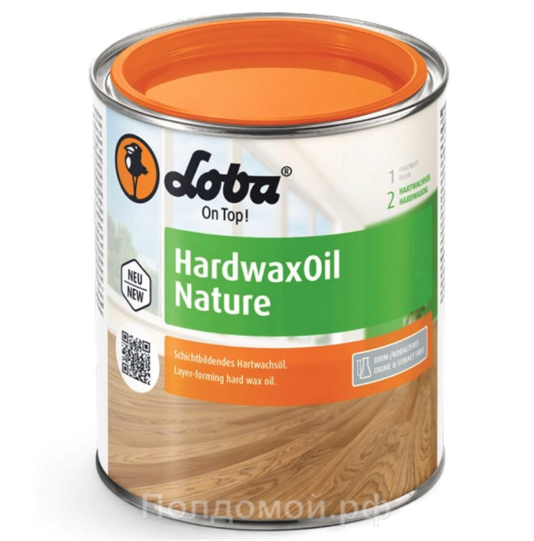 Масло-Воск Lobasol Hardwax Oil Nature 2,5л