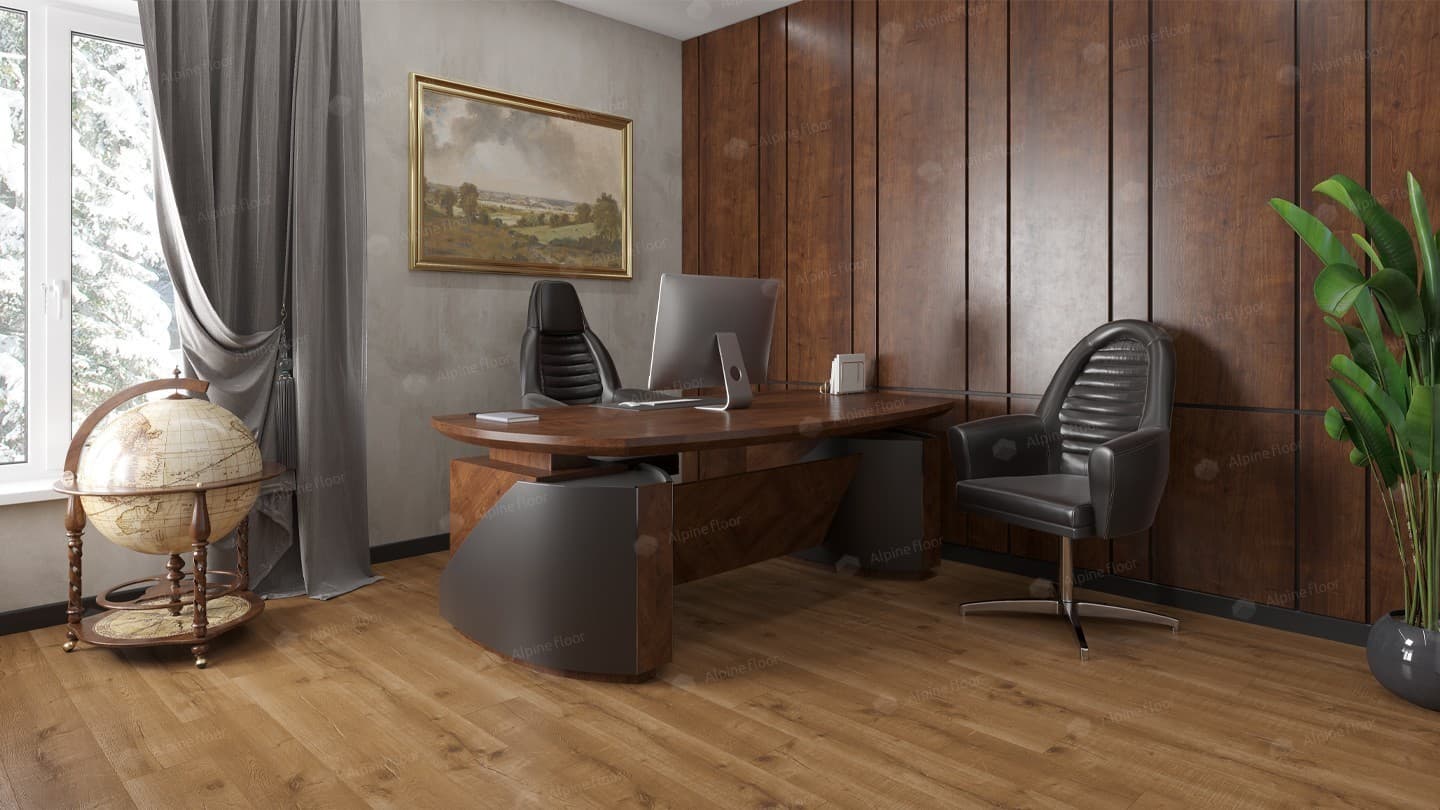 Кварц-виниловая плитка Alpine Floor Дуб Royal Eco 2-1