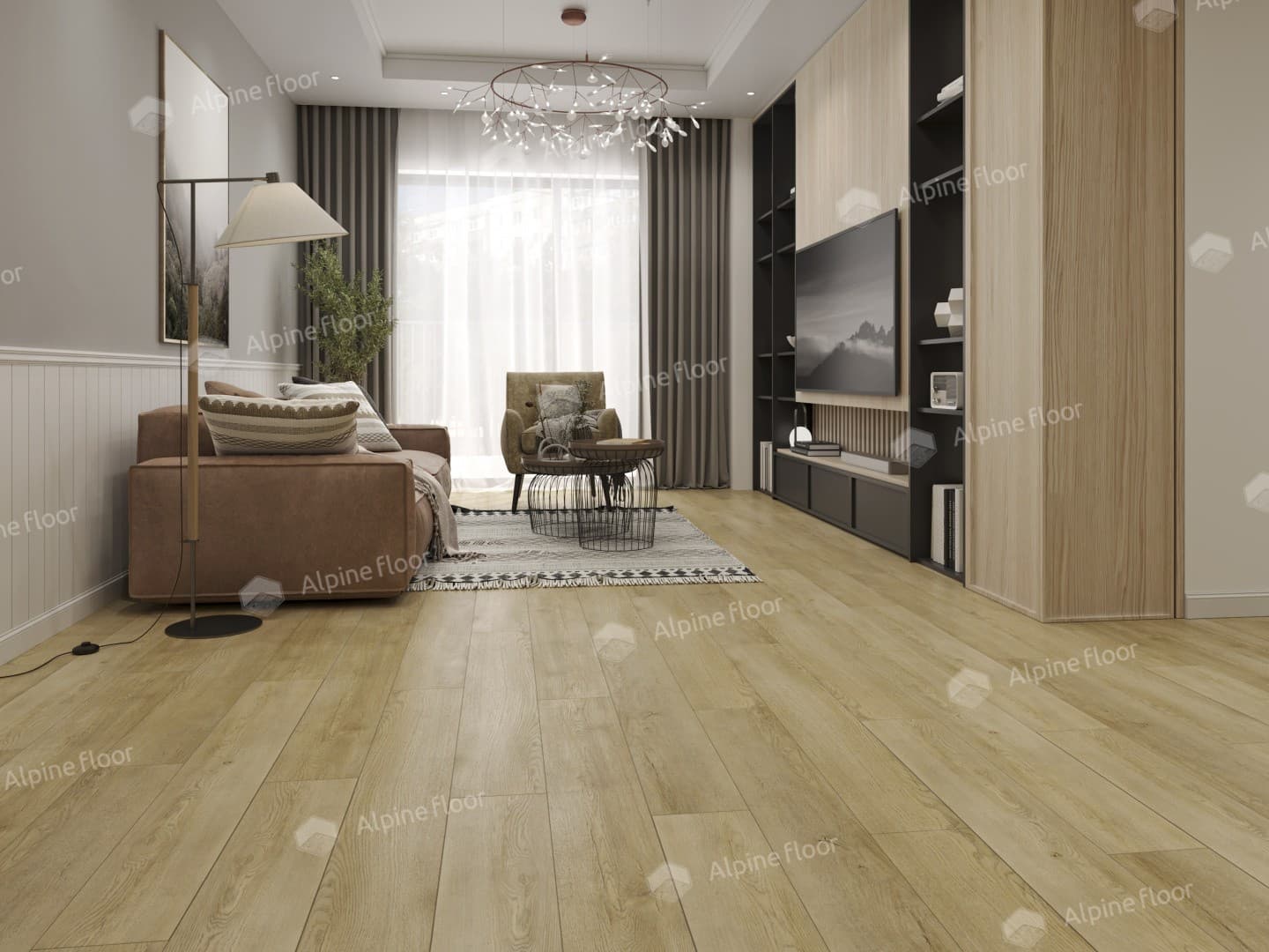 Виниловая плитка Alpine Floor Дуб Старинный Eco 5-33