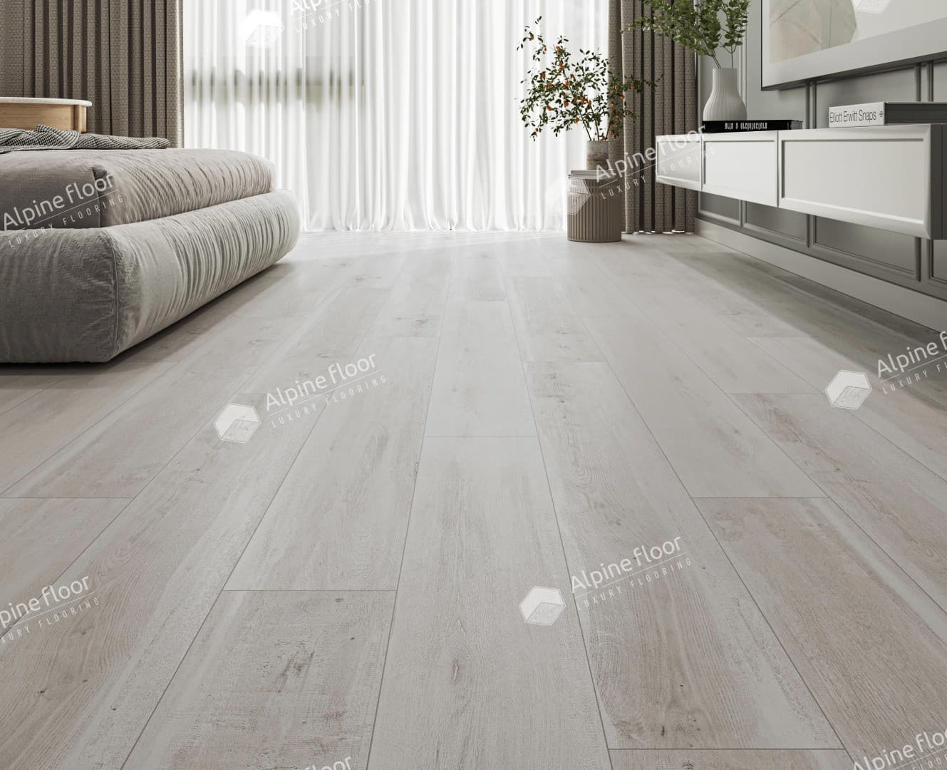 Виниловая плитка Alpine Floor Дуб Полярный Eco 5-19