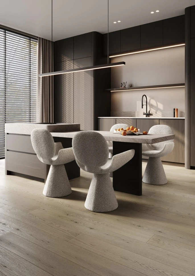 Кварц-виниловый паркет Quartz Parquet 1258-09 Дуб Амаретто