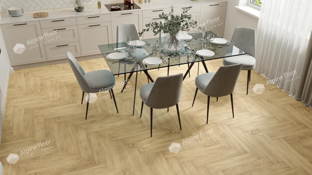 Кварц-виниловая плитка Alpine Floor Eco 19-3 Дуб Ваниль Селект