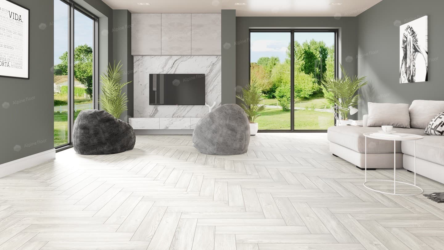 Кварц-виниловая плитка Alpine Floor Дуб Арктик Eco 13-4
