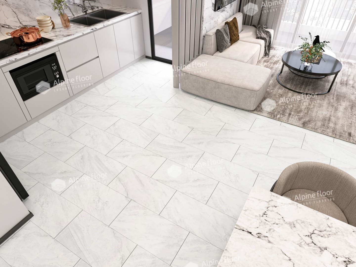 Кварц-виниловая плитка Alpine Floor Вердон Eco 4-17
